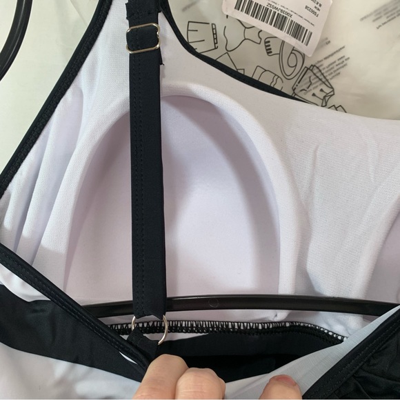 Zando 2 Piece Striped Sporty Tankini Top with Bikini Bottom Swimsuit 2XL (14-16) - Picture 10 of 11